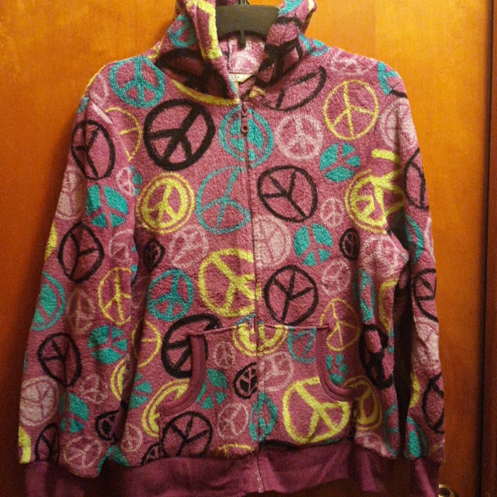 Fleece zip up hoodie